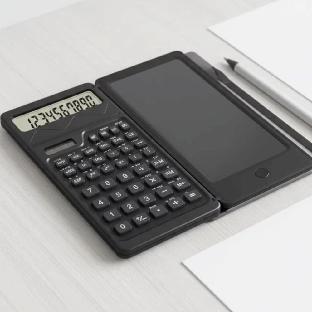 Calculadora Científica TEVO , Dobrável Com Tela LCD De Design , Display De 12 Dígitos