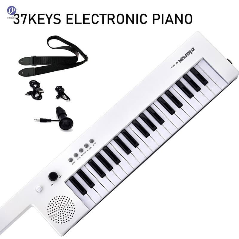 Brinquedo De Teclado Eletrônico De 37 Teclas-Piano Musical Com Carregamento USB Para Educação Pré-Escolar Infantil