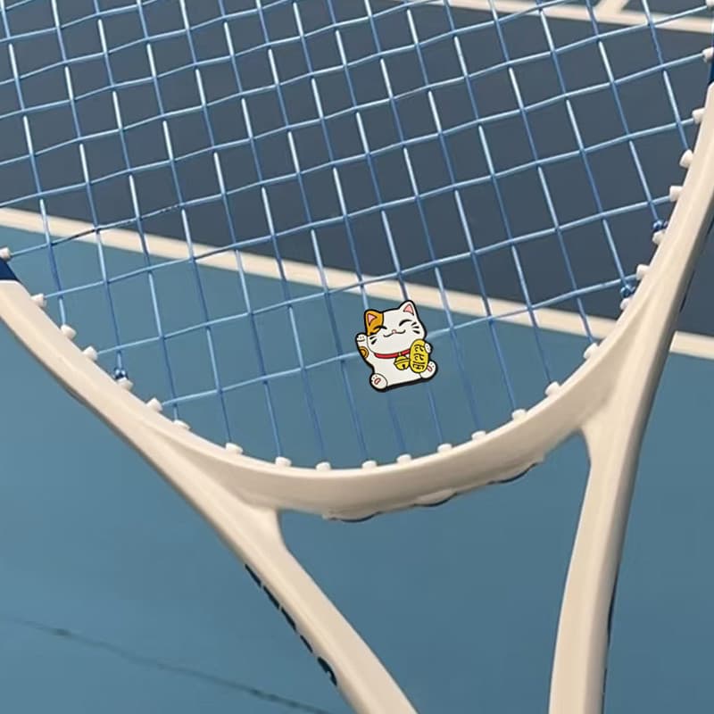 Dupla face gato sorte raquete de tênis amortecedor Silicone bonito novo estilo tênis amortecedor pelota criativo dos des