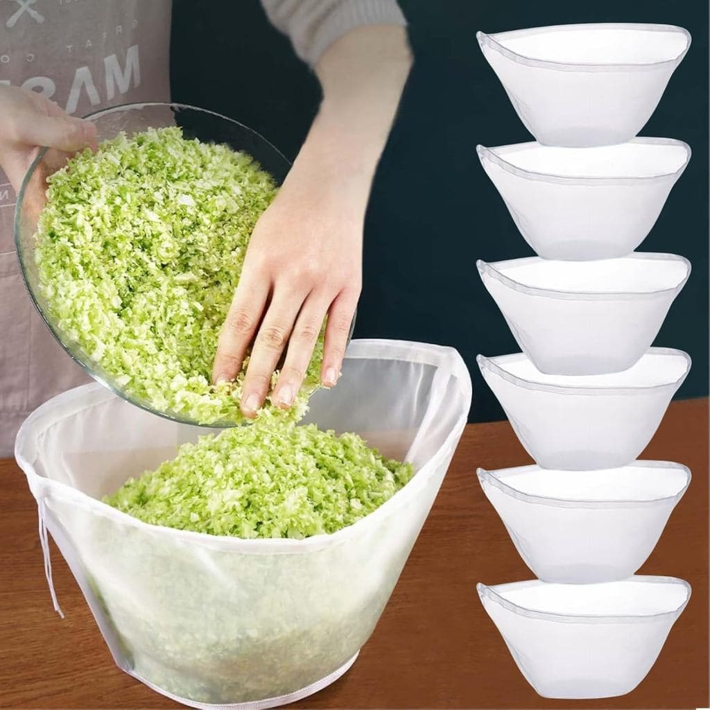 Panos de Queijo para Coar – Sacos Filtrantes Reutilizáveis com Malha Ultrafina para Filtrar Leite de Nozes, Iogurte, Que