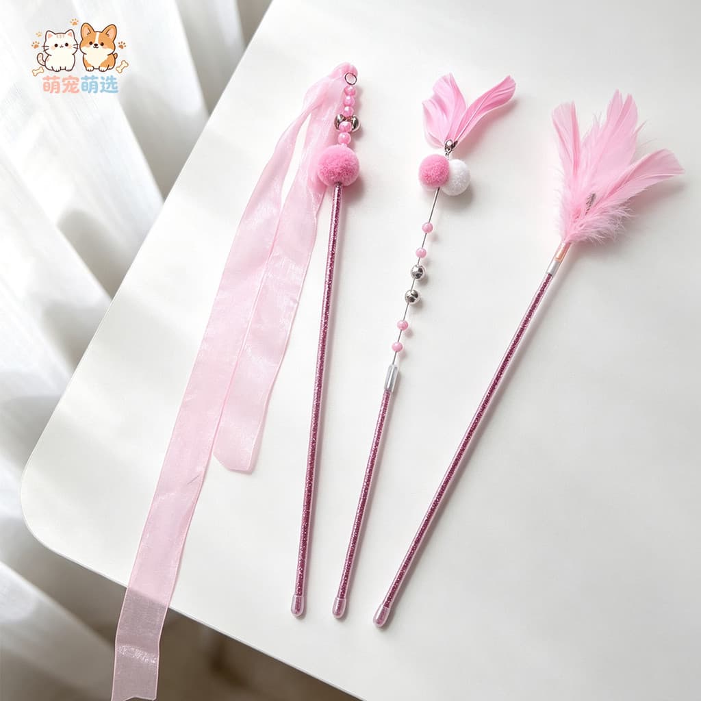 Brinquedos para gatos Brinquedos para gatos Brinquedos para gatos Consumo físico Varas de penas resistentes a arranhões