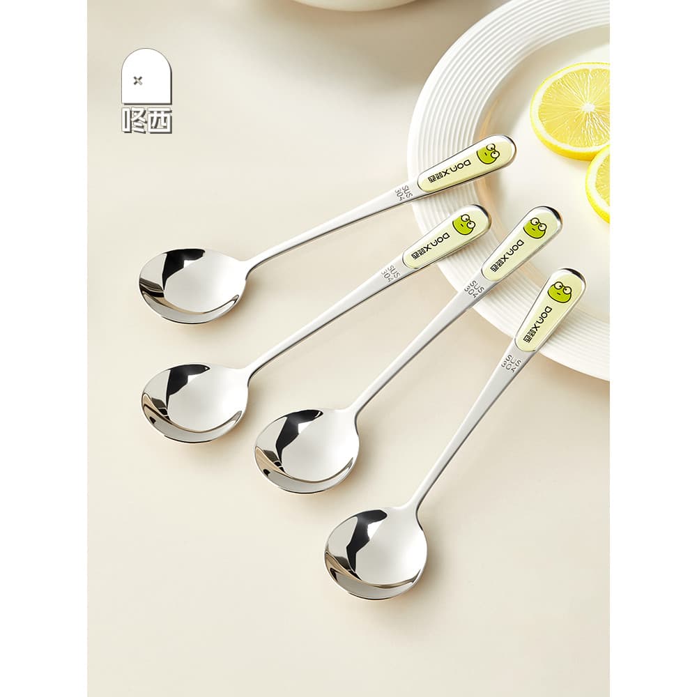 Dongxi colher de sopa infantil de aço inoxidável 304, colher de sopa pessoal especial doméstica de alta qualidade, colhe