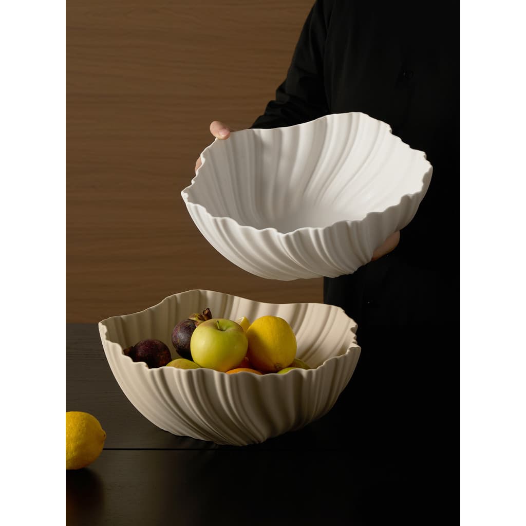 Prato de frutas estilo Mili, mesa de centro para sala de estar, casa 2026, novo estilo, placa de colocação de lanche, al