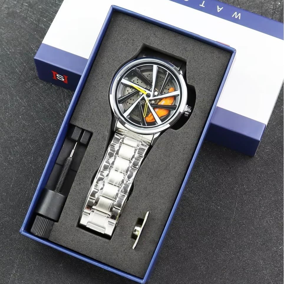 Relógio de pulso masculino rotativo roda relógio de pulso à prova dwaterproof água moda masculina relógio de pulso ataca