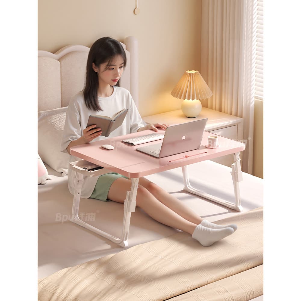 Cama elevável Mesa pequena Cama dobrável Mesa de computador Mesa para Laptop Dormitório grande Mesa de estudo Mesa de es