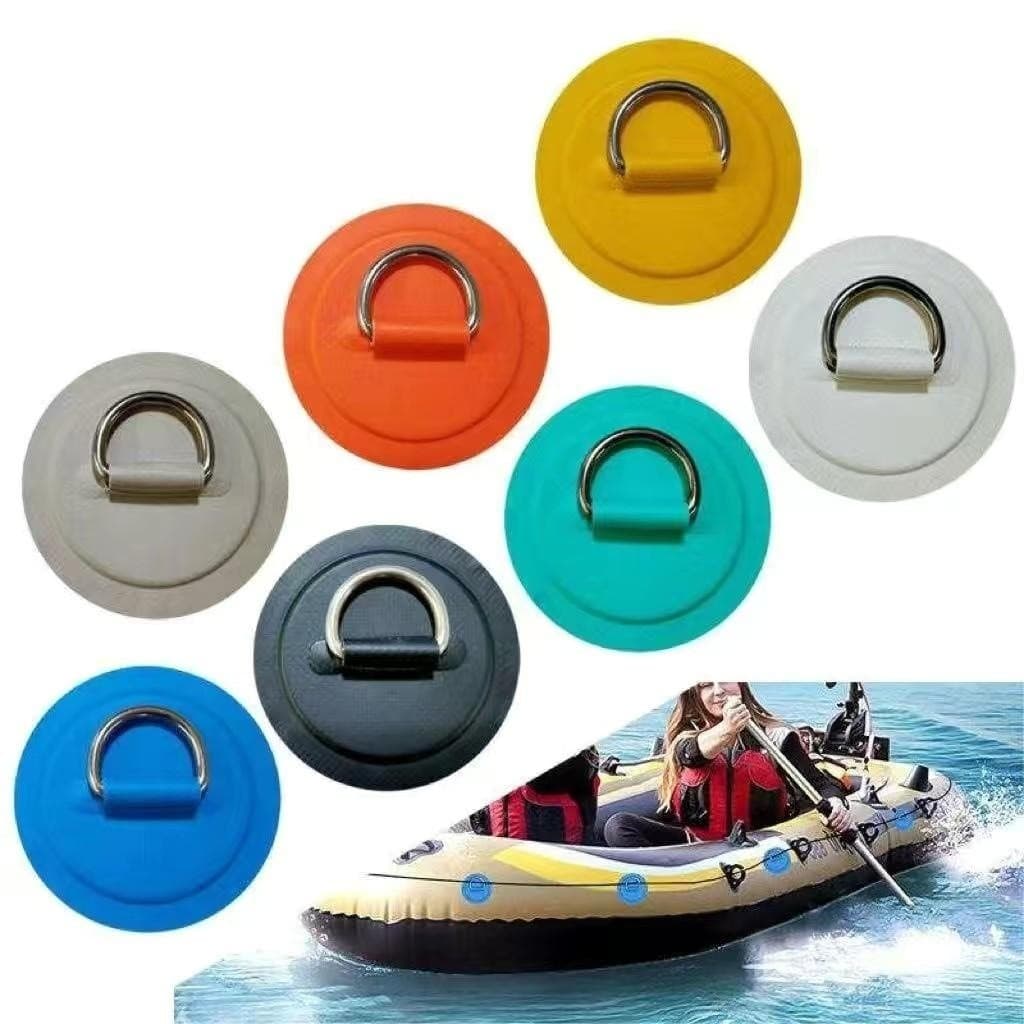 Prancha de surf inflável barco de borracha d-ring remendo de aço inoxidável d-ring assalto barco fivela corda fivela PVC