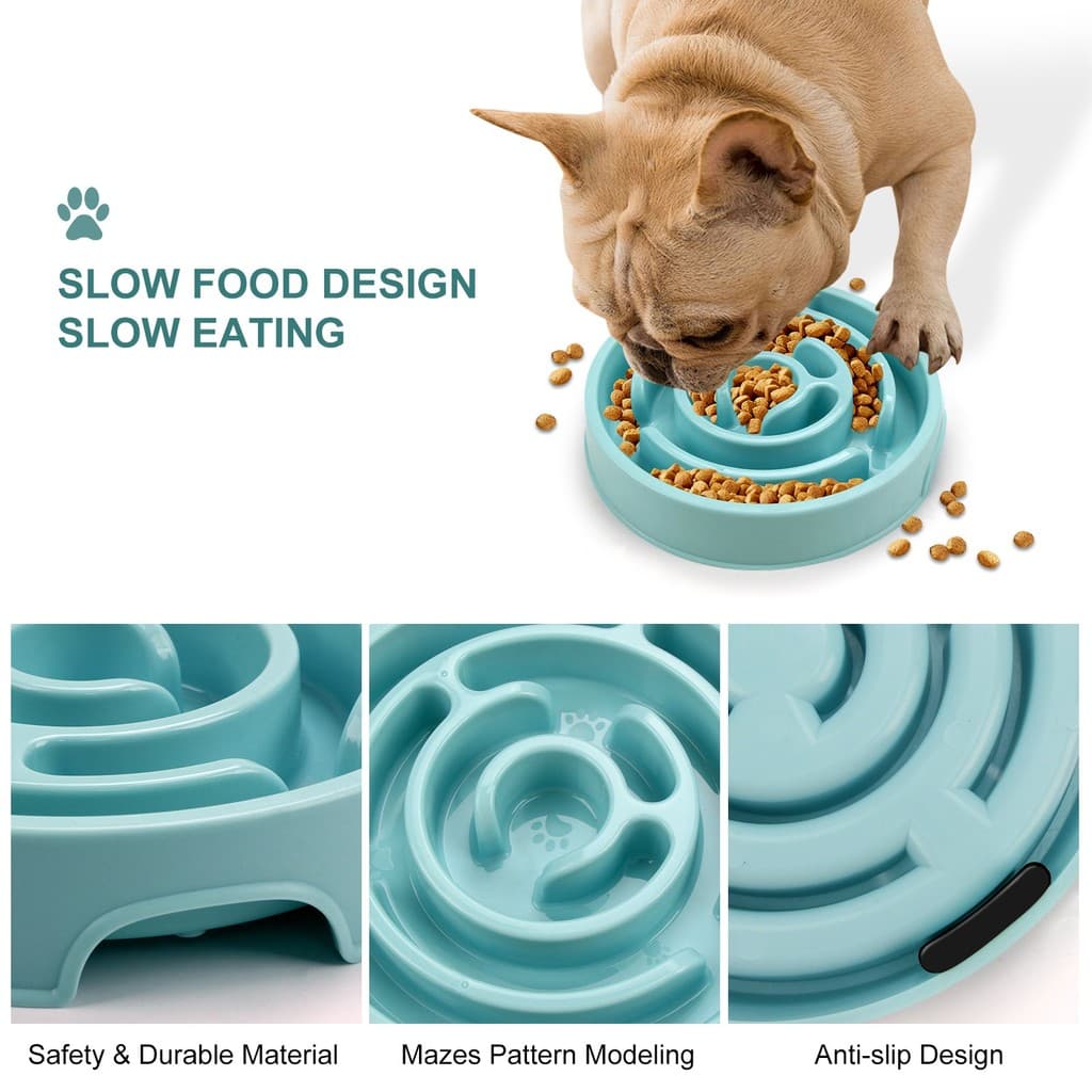 Comedouro Lento com Labirinto para Cães e Gatos, Alimentação Controlada para Pets - Ref. 9374