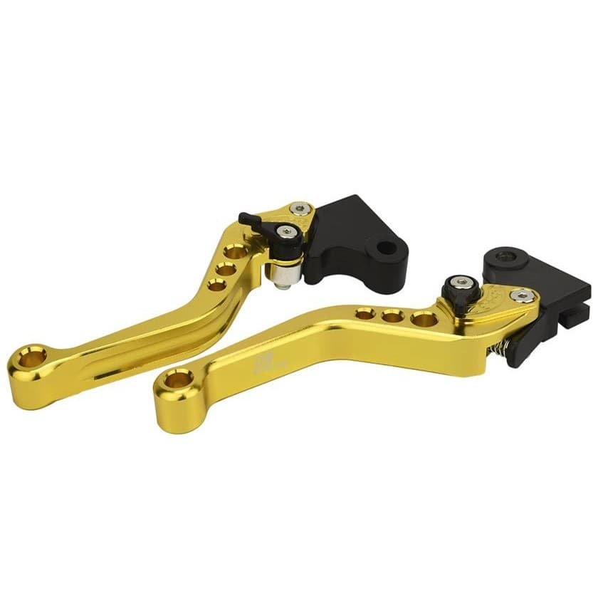 Manete Esportiva Regulagem Cg 125 Titan 00 A 04 Fan 125 04 a 08 Titan Fan 150 09 A 12 Freio Lona Dourada Par