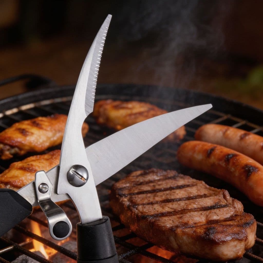Nova tesoura de churrasco poderosa tesoura de osso de frango multifuncional tesoura de cozinha garra de frango desossado