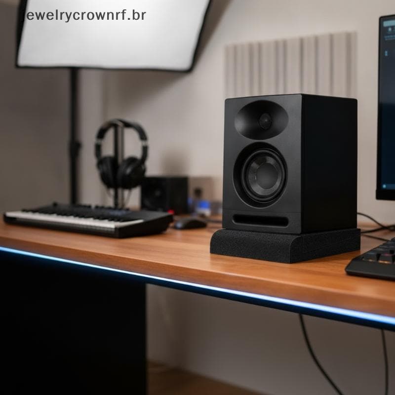 1 Conjunto 30x20x4.5cm Almofadas De Espuma De Isolamento Acústico De Alta Densidade Monitor De Estúdio Isoladoras De Alt