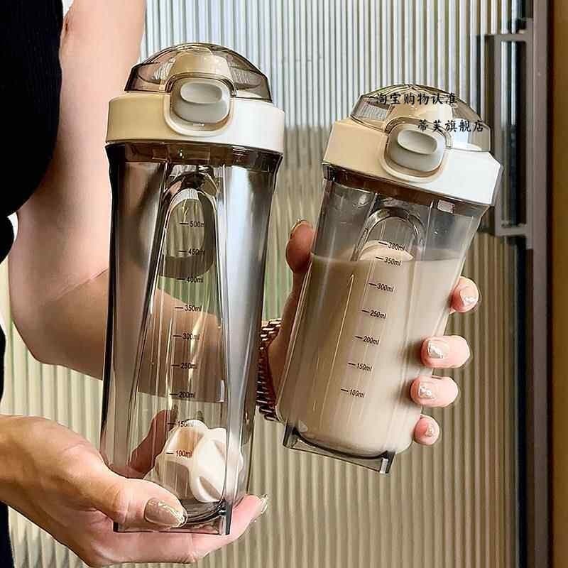 Copo Shaker de proteína em pó 2026 novo estilo proteína em pó Fitness copo de água escala resistente a altas temperatura