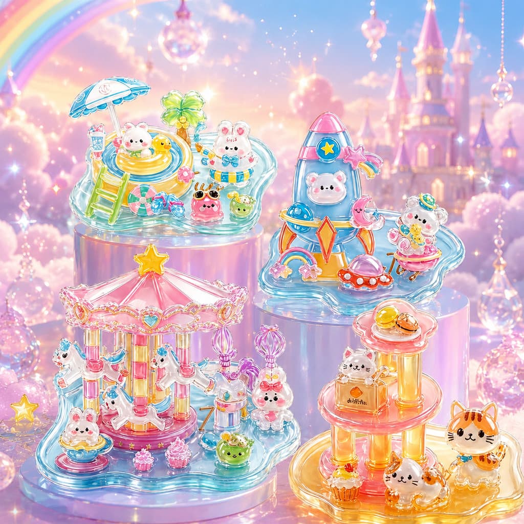 3d tridimensional em relevo empilhamento adesivos meninas crianças artesanal diy cristal de alto valor bonito geléia ade