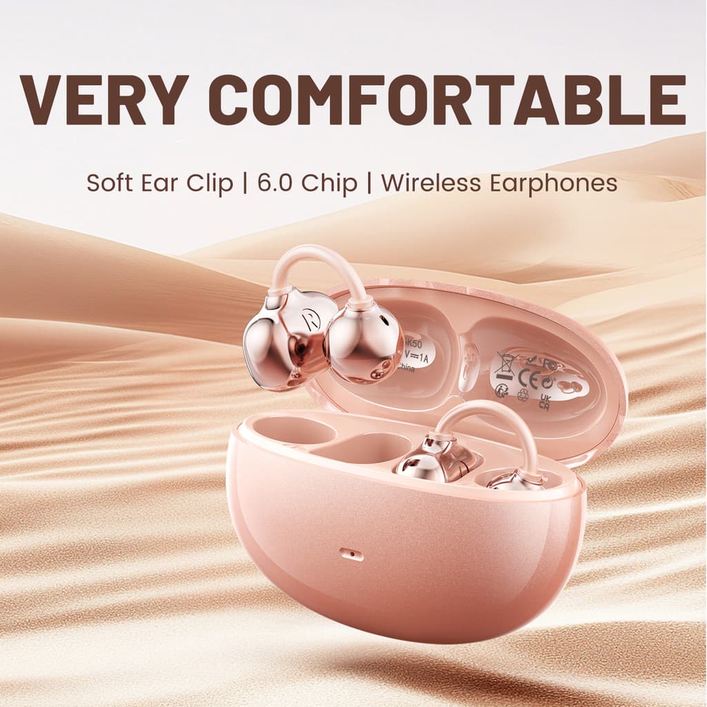 SK50 Open Ear Clip Bluetooth 5.4 Fones De Ouvido Com Microfone , Som HiFi , Bateria De 36H Para Esportes E Fitness