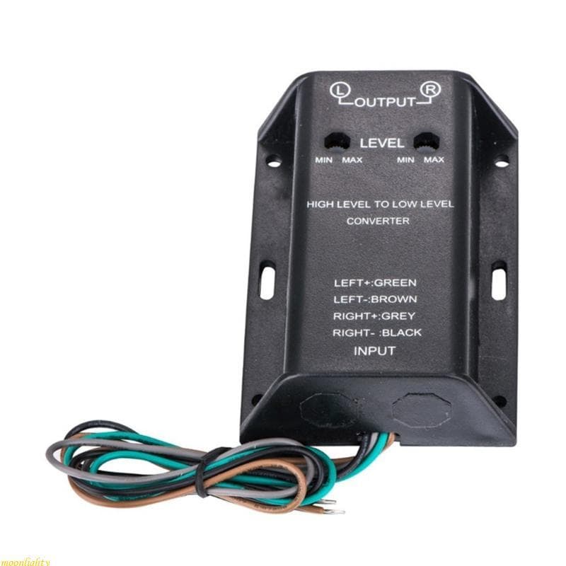 moonlighty Carro-Estéreo Para Linha Baixa Alto-Falante Conversor De Nível Cabo RCA Adaptador Baixo Fio