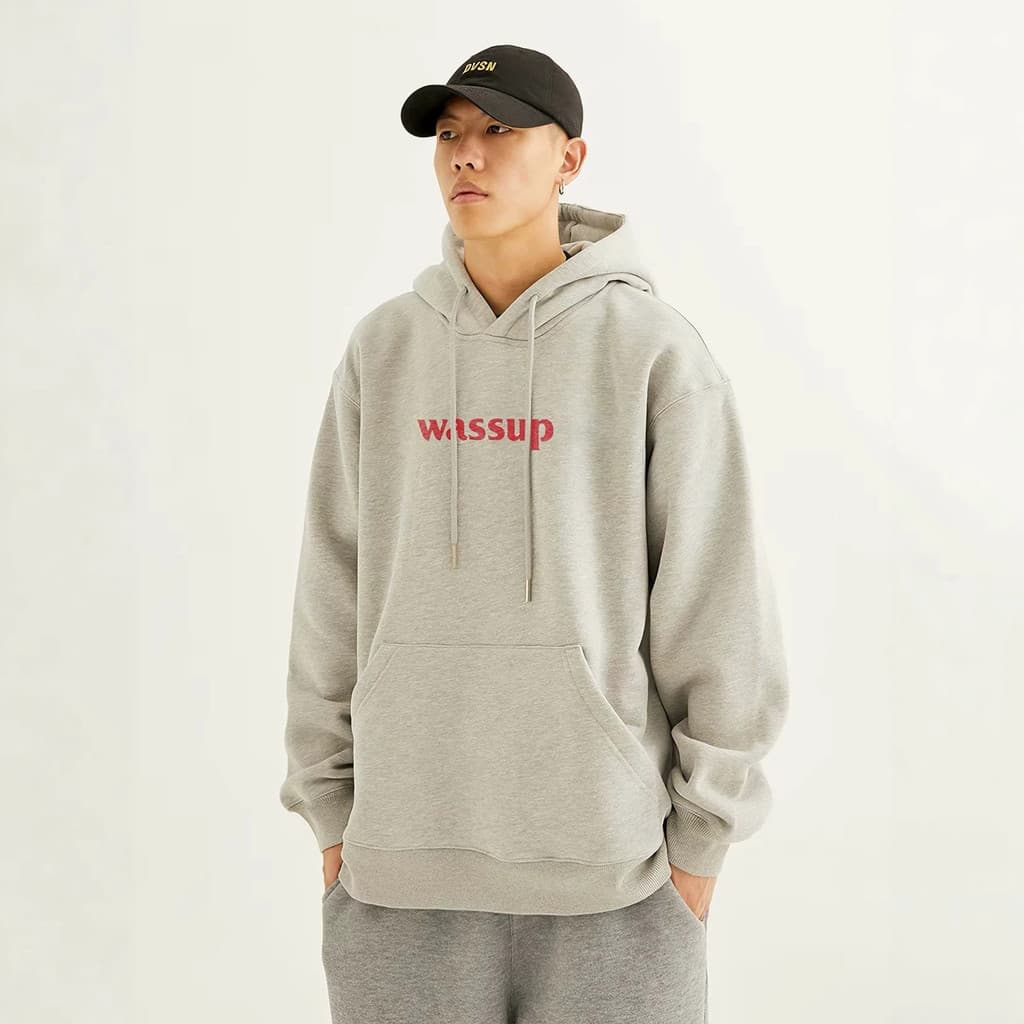 Street Wear Outono Inverno Com Capuz Solto Vento Preguiçoso Moletom Estilo Americano Pesado All-Match Casual Suor