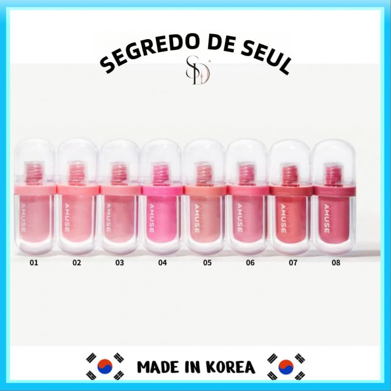 AMUSE Diversão JEL-FIT TINT, 12 Horas De Textura Semelhante A Geléia, 3.8g