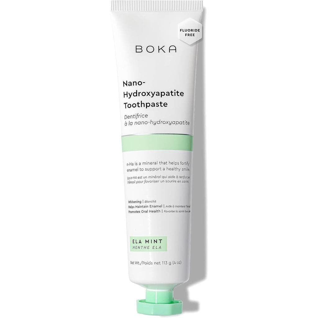 Pasta de Dente Boka Sem Fluoreto, Pasta de Dente com Nano-Hidroxiapatita, Adequada para Dentes Sensíveis - Cuidado Oral