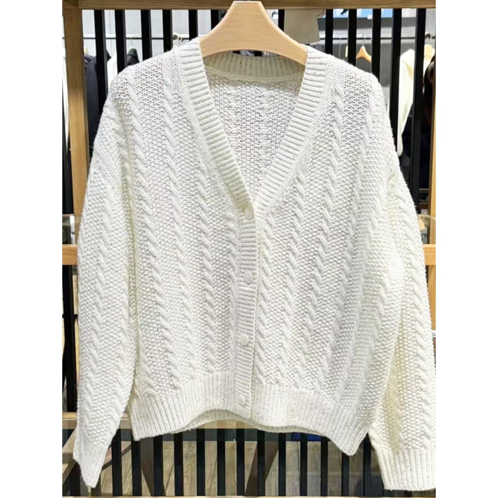 Camisola jaqueta feminina 2025 primavera novo estilo miu miu estilo usar oco malha Cardigan feminino 5G1130411