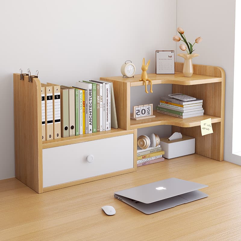 Escritório Desktop estante prateleira de armazenamento rack de armazenamento simples mesa Multi-camada retrátil pratelei