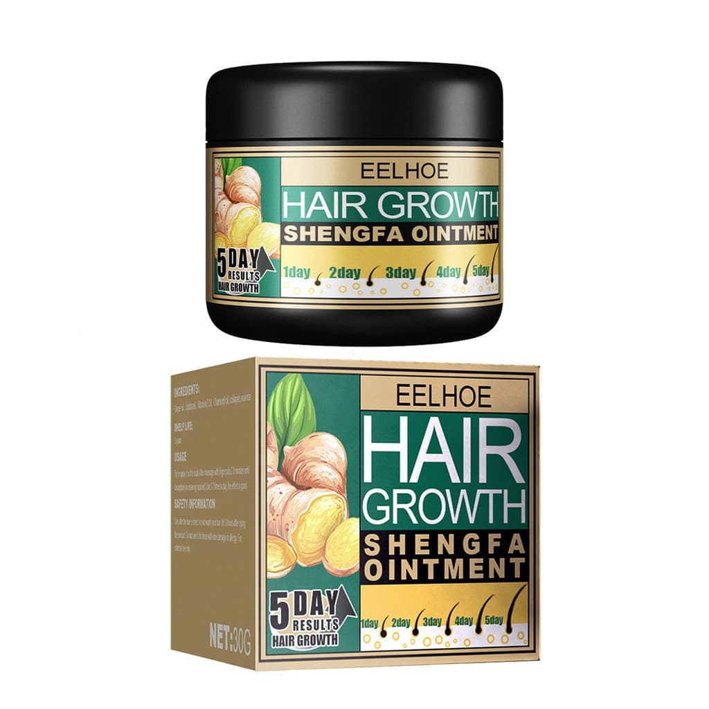 Lovkor 30g pomada de gengibre para o crescimento do cabelo evita a perda de cabelo e creme natural para cabelos mais gro