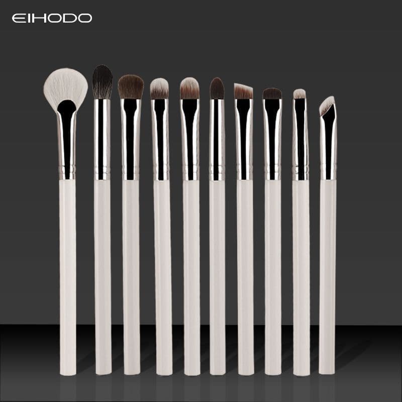 Conjunto de 10 pincéis de maquiagem Cangzhou Pincel de sombra/pincel de delineador/pincel de olho/pincel de sobrancelha