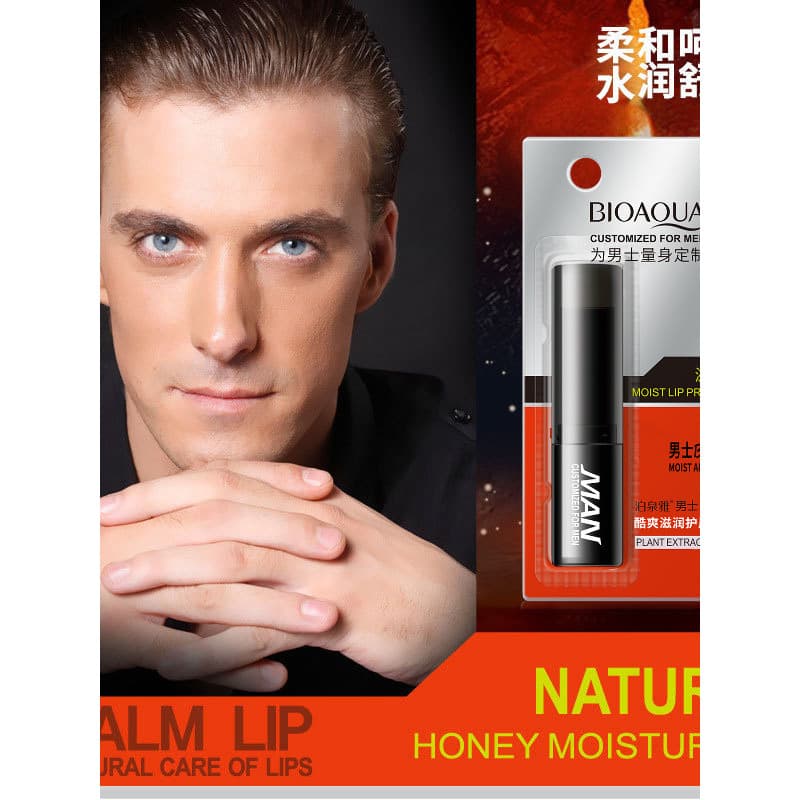 Poquanya Men Cool Hidratante Lip Balm Hidratante Lábios Secos Hidratante Bálsamo Labial Não Oleoso