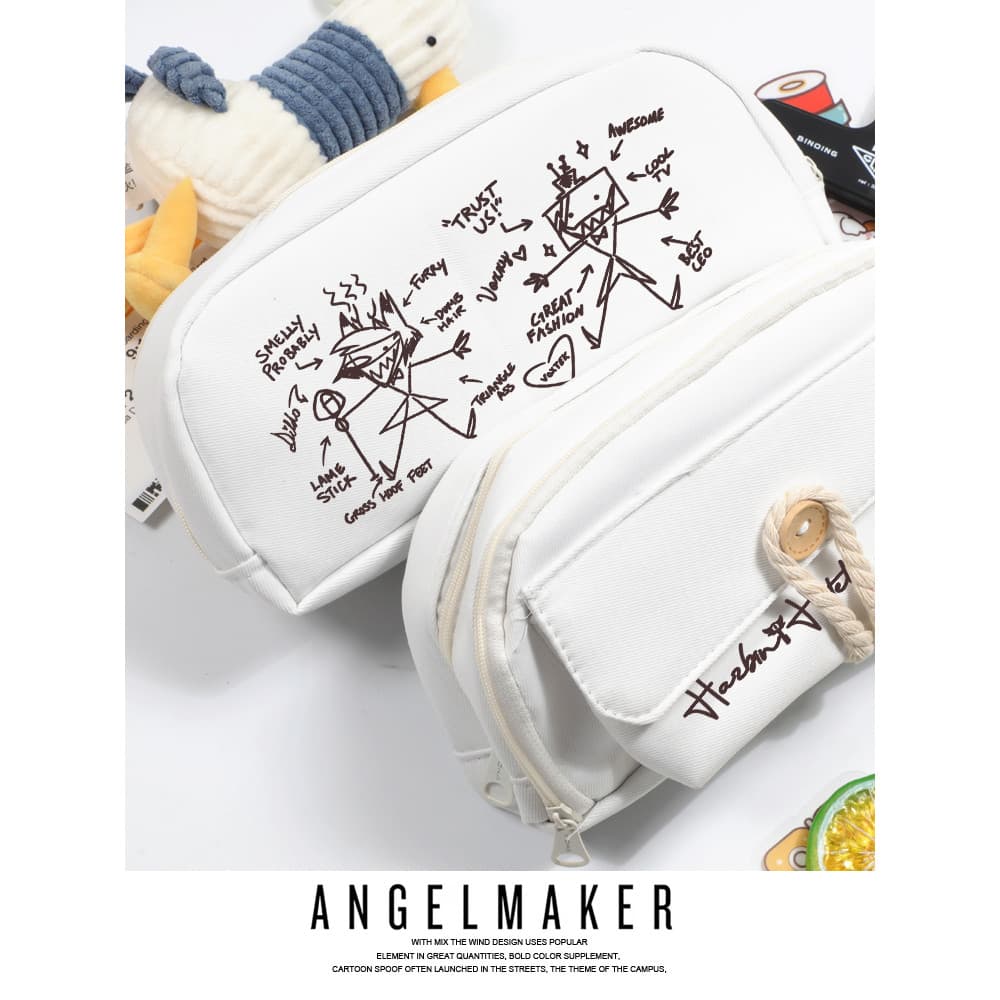 Hell Inn Animação Mercadoria Walkers Alasto Fan Bidimensional Feminino Estudante Estojo de Lápis Bolsa de Armazenamento