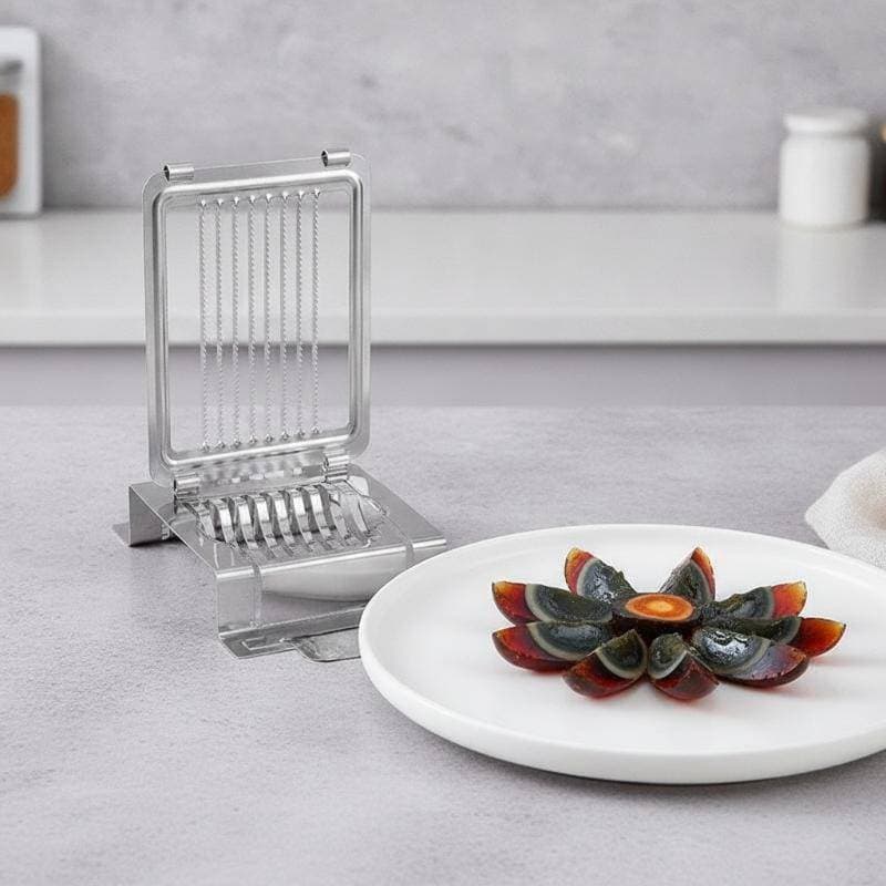 [Well HOME] Cortador De Fatiador De Ovo Manual Seguro Para Alimentos Mini Multiuso Cortar Cogumelo Morango Frutas Macias