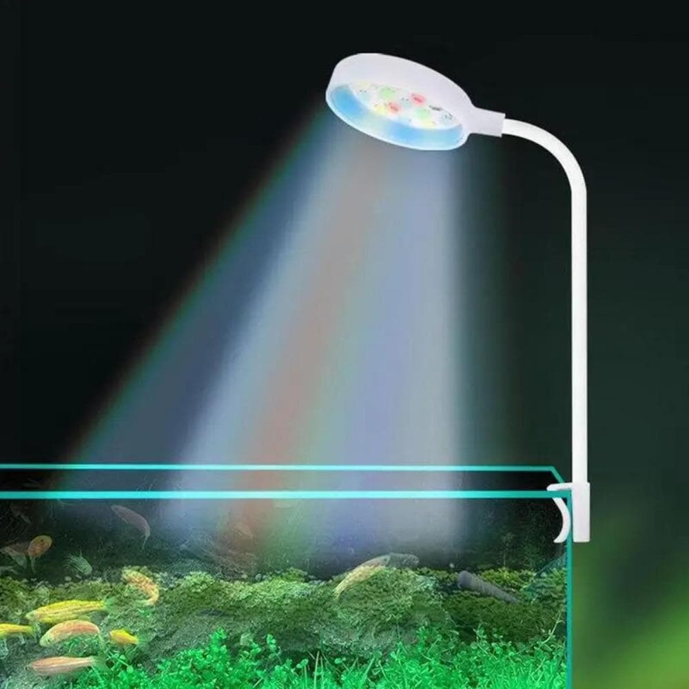 Acessórios De Luzes Coloridas , Lâmpada De Aquário À Prova D'água Com Plugue USB , Mini Clipe Ajustável De 360 Gra