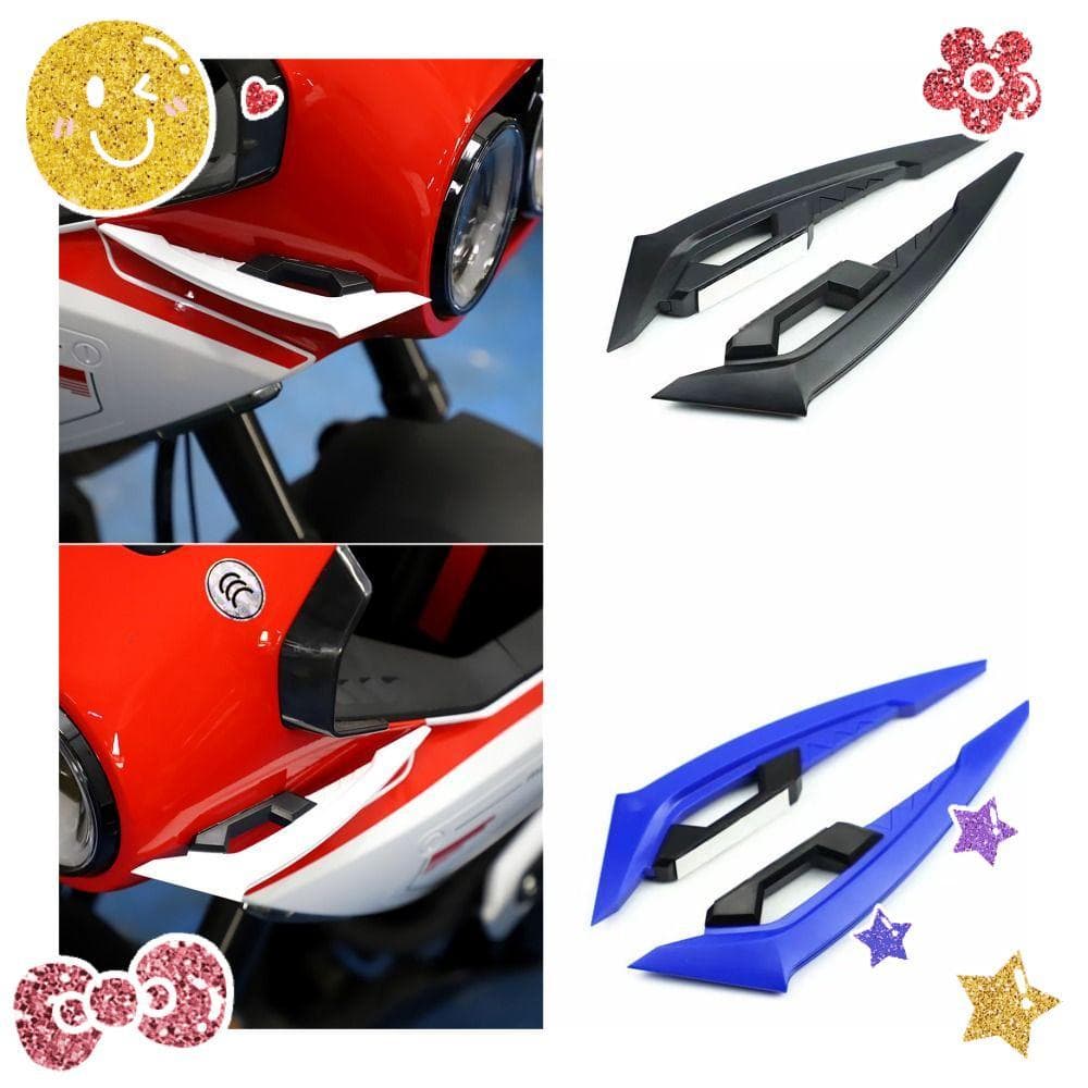 1 Par De Adesivo De Asa Dinâmica , Modificação De Motocicleta , Acessório De Vento