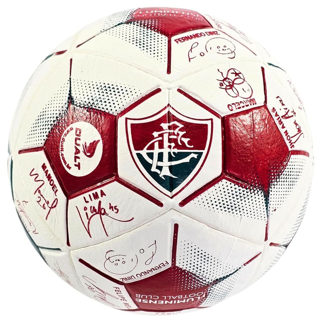 Mini Bola De Futebol Oficial Licenciada Fluminense Assinaturas - Dualt