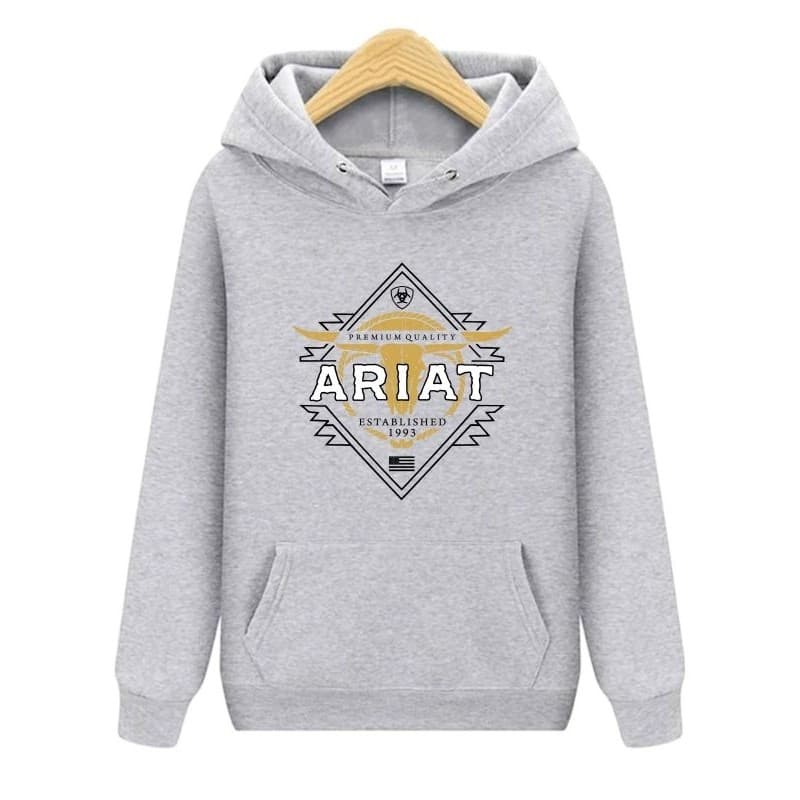 Moletom Masculino Capuz Bolso Estampado Ariat Inverno Quentinho P ao GG