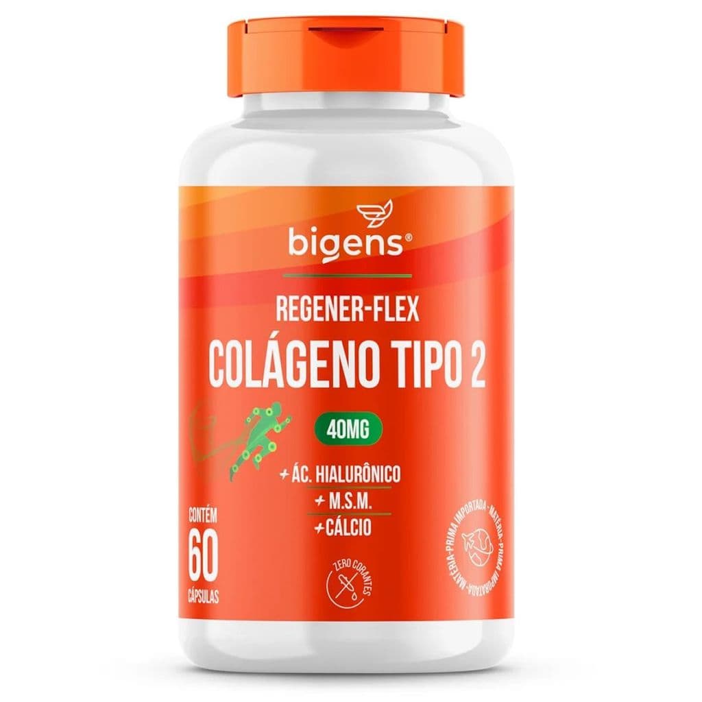 Regener Flex Colágeno Tipo 2 - 60 Cápsulas - Bigens