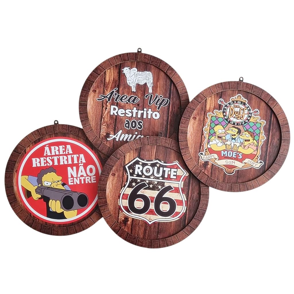 Placa Quadro decorativo Mdf Divertida Churrasco 35,5cm. 6739