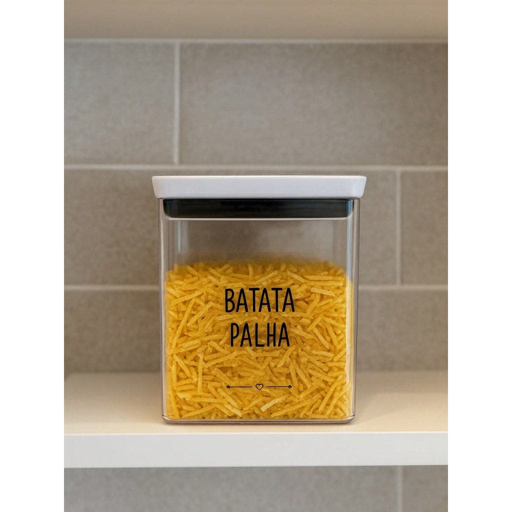Pote Hermético Decorado para Batata Palha