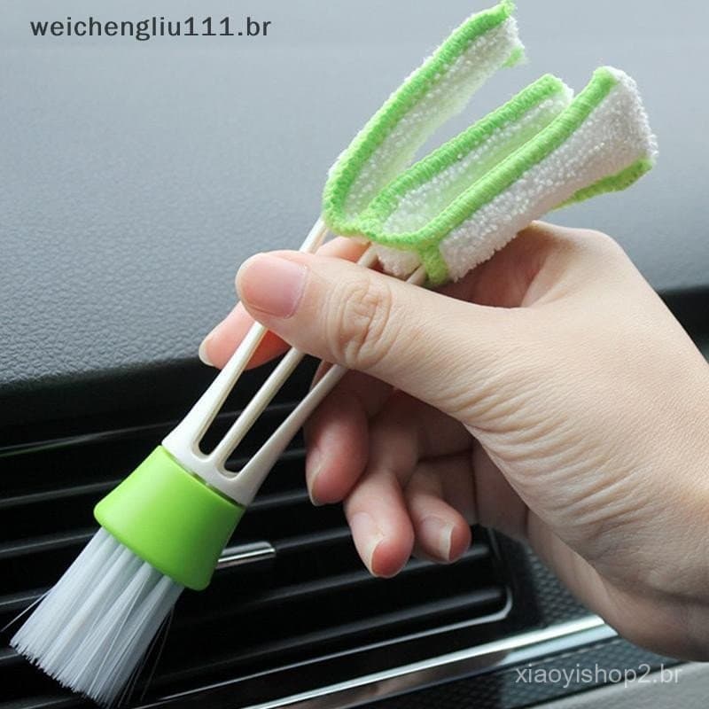 # weicheng 2 Em 1 Ferramenta De Limpeza De Saída De Ar Condicionado De Carro Escova De Poeira Multiuso Acessórios Interi
