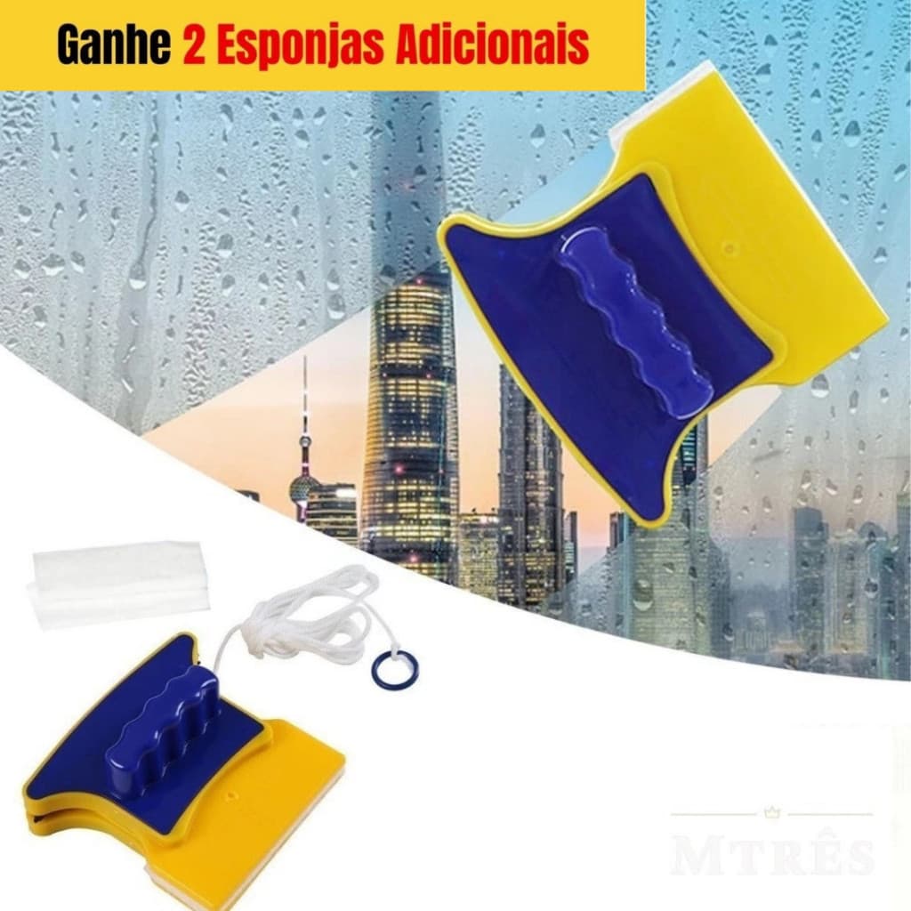 Limpador Magnético De Vidros Aquários Janelas Limpeza
