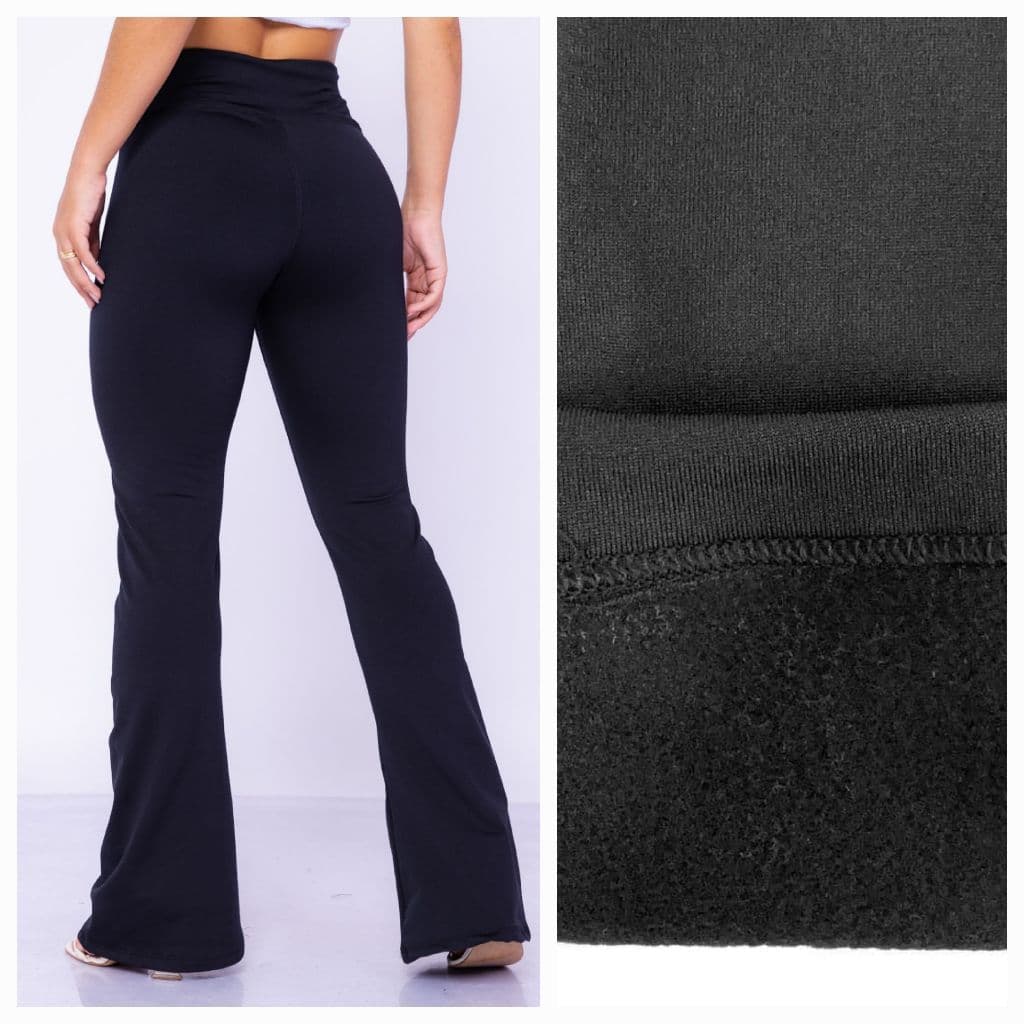 Legging Feminina Flare Peluciada -Legg Bailarina Flanelada