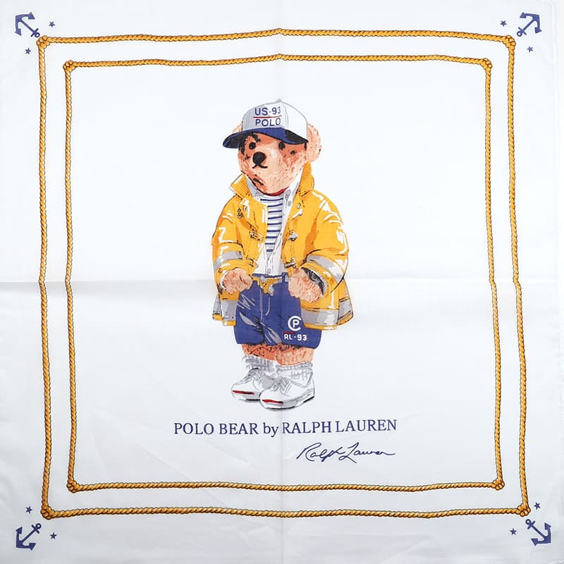 Lenço quadrado dos desenhos animados urso Wear terno Hip-Hop lenço música Festival acessórios dança de rua passarela dan