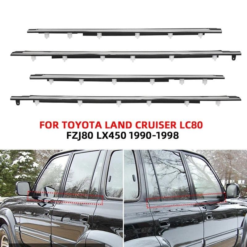 Para Land Cruiser LC80 FZJ80 LX450 75710-60021 1990-1998 Moldagem De Vidro Da Janela Porta Do Carro Guarnição Weatherstr