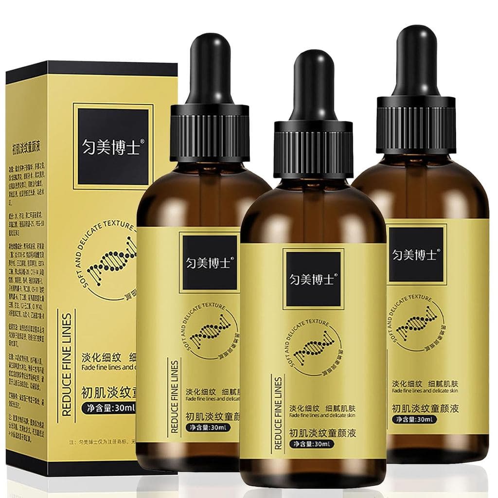 3 Peças de Sérum Antirrugas e Firmador, Essência Hidratante e Firmadora de Longa Duração para Reduzir Linhas Finas e Rug