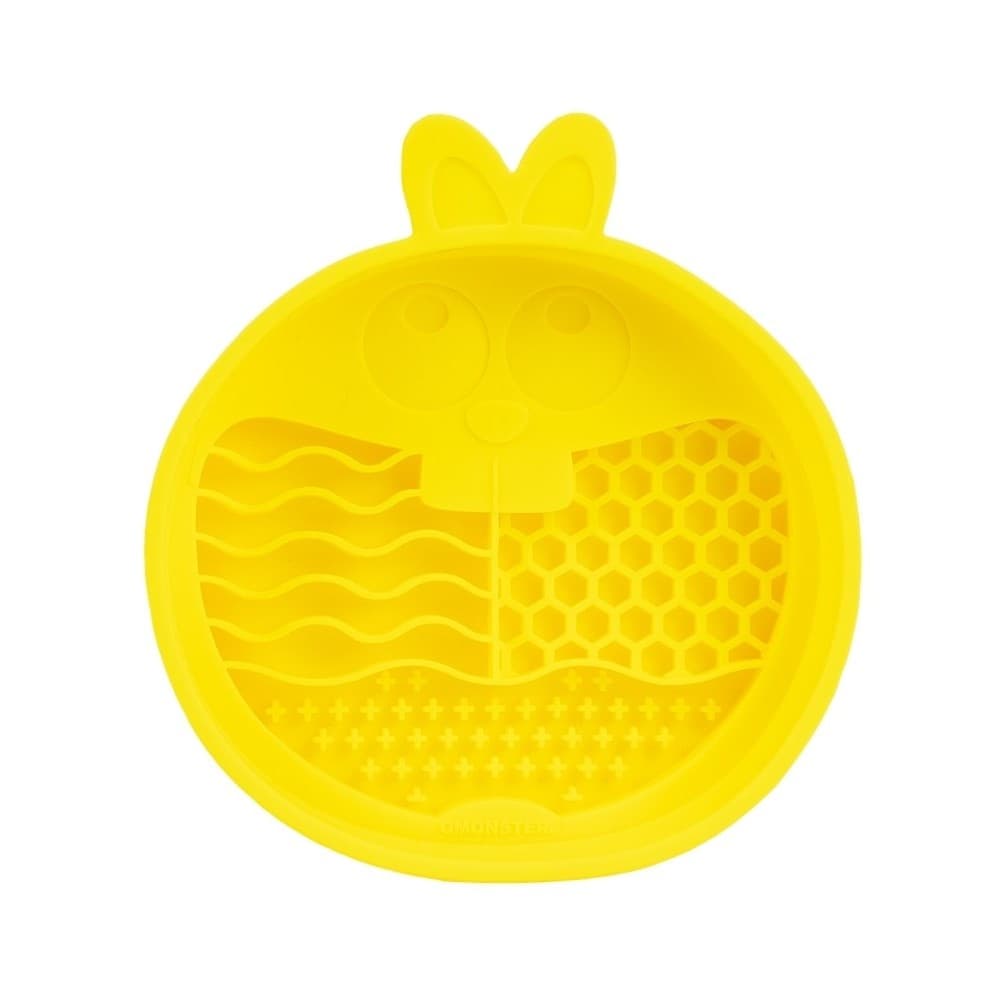 Comedouro Lento de Silicone para Pets Coelho Amarelo - QMonster