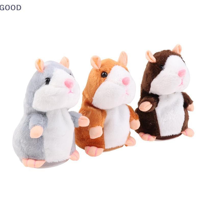 [Bom] Brinquedo De Pelúcia De Hamster Falante Elétrico Fofo Aprenda A Imitar Falando Nod Boneca Brinquedos Interativos P