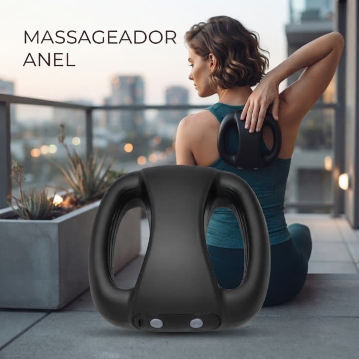 Mini Massageador Elétrico Corporal USB Sem Fio Recarregável Alívio da Tensão Muscular Mais Click