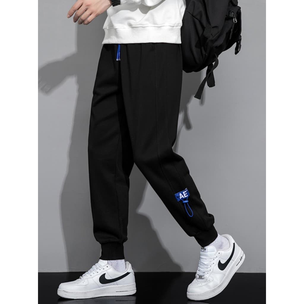 Calças masculinas calças casuais Sweatpants primavera outono Street Wear solto simples versão coreana na moda tornozelo