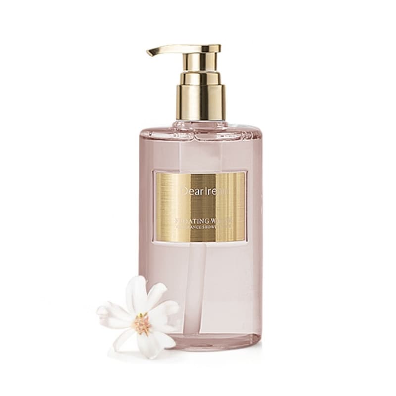 Gel de banho com fragrância de água Popular Irene exclusivo, hidratante limpo, não apertado, fragrância Floral brilhante