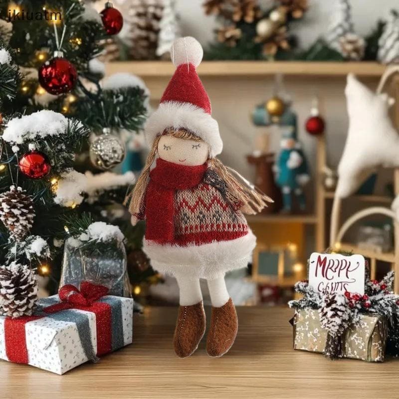 [jkiuatm] Pingente De Boneco De Neve De Pelúcia De Natal Árvore Pendurada Linda Cena Decorar Enfeites De Suspensão De BR