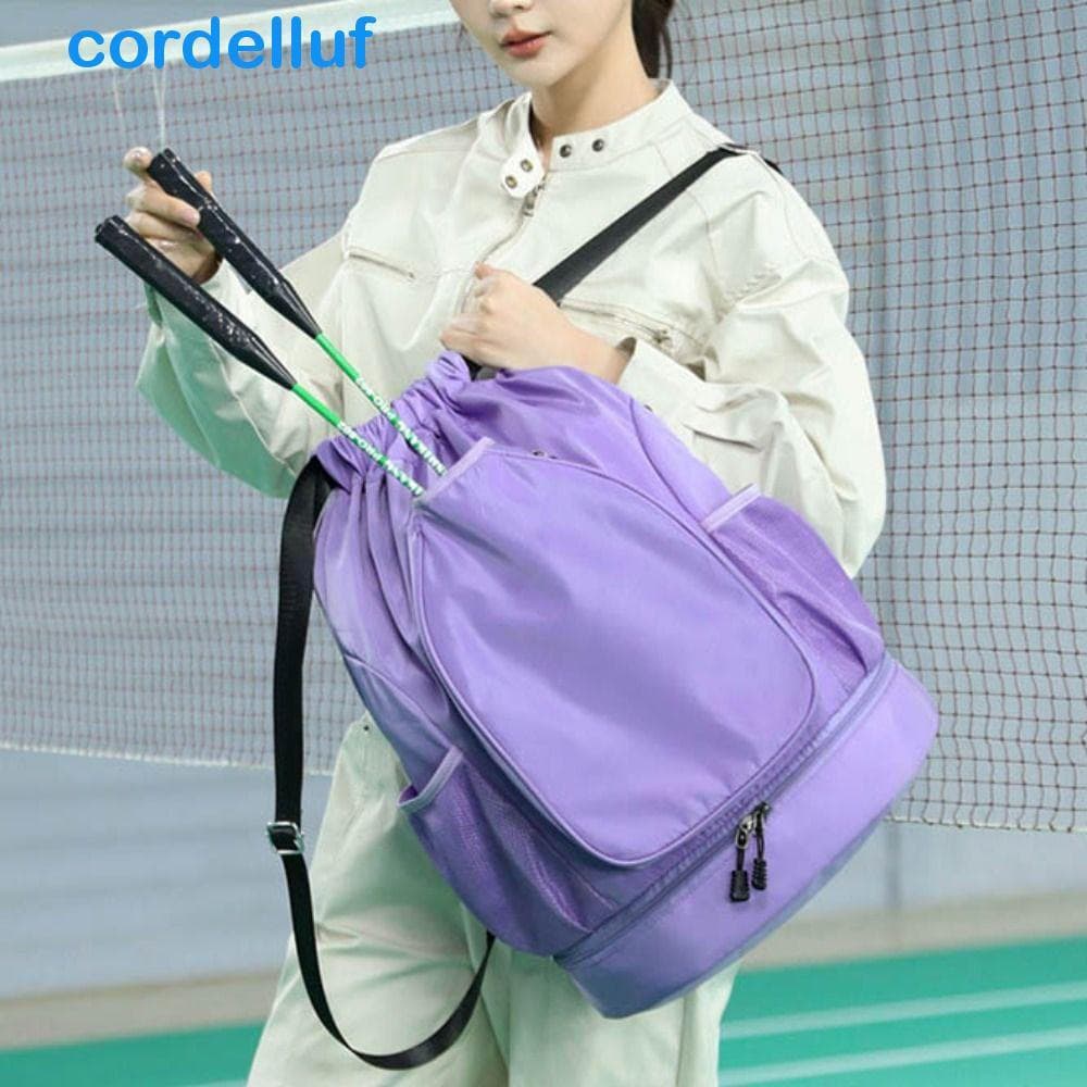 Mochila Para Raquete De Tênis CORDELLUF , Grande Capacidade , 2 Raquetes , Bolsa Esportiva Badminton , Com Bolso Sapatos