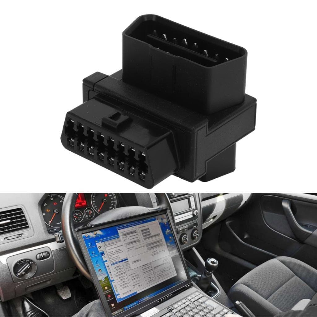 Adaptador OBD2 macho de 16 pinos para 2 fêmeas Plug and Play Splitter Connector para extensor de diagnóstico
