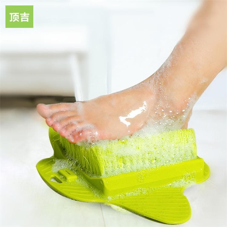 Escova para lavar os pés, esfoliante para os pés, pode pendurar com ventosa, cabelo macio, escova para massagem nos pés,